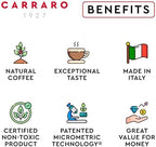 CARRARO 1927 New Variety Pack Espresso Capsules - 100 Aluminium Espresso Pods Compatible with Nespresso Original line Machines, Medium and Dark Roast, Made in Italy