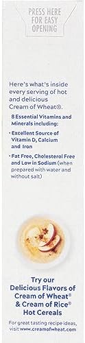 Cream of Wheat Original Stove Top Hot Cereal, 2 1/2 Minute Cook Time, 12 Ounce (Pack of 12)