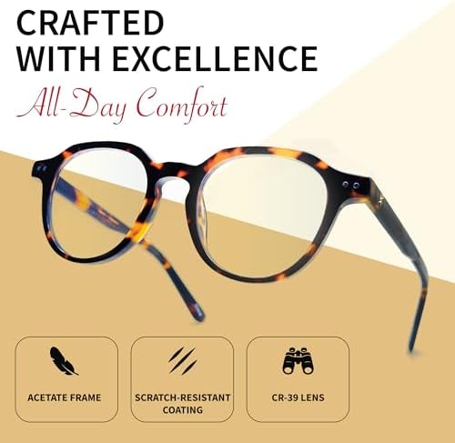 Xenvue Blue Light Blocking Glasses for Men – Premium + Stylish Computer and Screen Eyewear, Reduce Eye Strain
