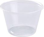 Dart P325N 3.25 oz Translucent PS Portion Container (Case of 2500)