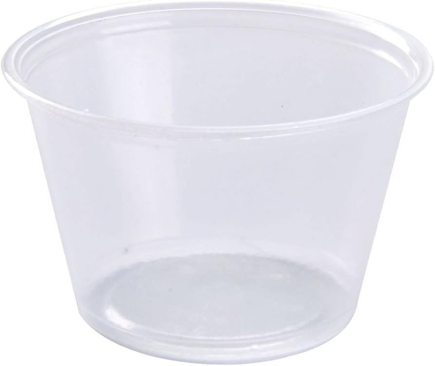 Dart P325N 3.25 oz Translucent PS Portion Container (Case of 2500)