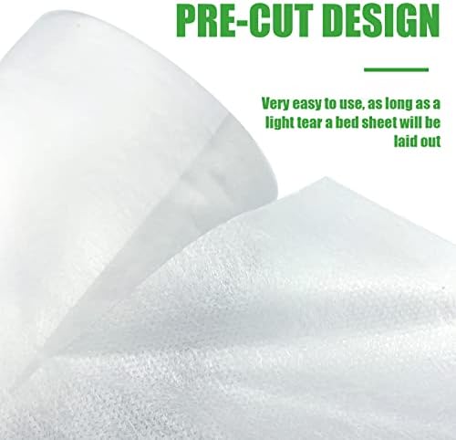 Disposable Non-Woven Bed Sheet 31" X 70", 50 Pcs of 1 Roll Spa Bed Waterproof Bed Cover, Massage Table Paper Roll for Massage, Spa, Tattoo and Exam Tables