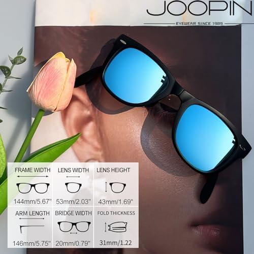 Joopin Square Sunglasses Polarized UV Protection Trendy Designer Sun Glasses Men Women