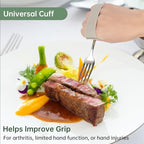 3 Pack Universal Cuff, Universal Hand Strap for Holding Utensils, Eating Assistance Cuff for Weak Grip & Limited Mobility (3 Different Designs to Suit Various preferences)