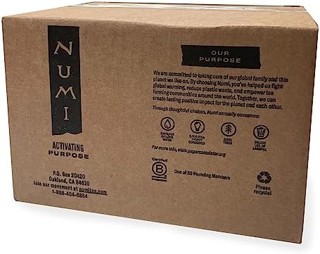 Numi Organic Ginger Lemon Tea, 100 Decaf Green Tea Bags