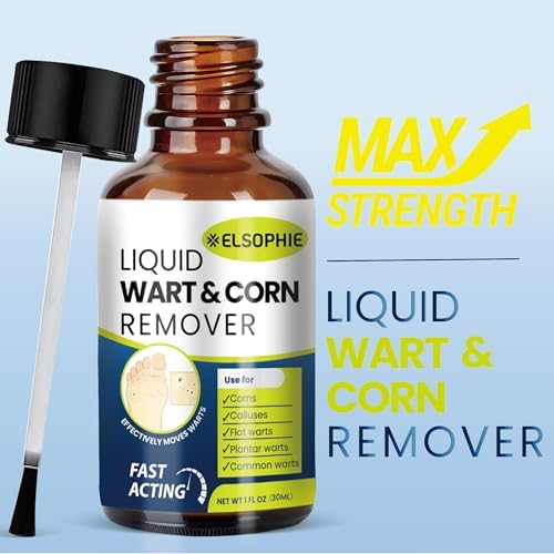 Fast-Acting Wart Remover Freeze Off: Salicylic Acid Maximum Strength Wart Removal Freeze Away for Men and Women - Plantar Wart Genital Wart Corns Calluses 1 oz