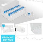150 Pcs 2 ml Plastic Cryogenic Vials Self Standing Cryovial Vials Small Lab Vial Graduated Cryotubes Clear Test Tubes Container with Seal Cap Writing Area for Laboratory School