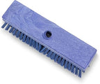 SPARTA Plastic Floor Scrub Brush, Brush Head Only, Deck Brush with ACME Standard Thread Fitting for Deck, Industrial Kitchens, and Hospitals, 10 Inches, Blue