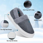 Heated Slippers, Rechargeable Electric Foot Warmer for Men Women with App Control, Heated House Shoes Heating Shoes with 3 Temperature Settings for Winter Home (Men 8.5-9.5 / Women 10-11) - Runs Small
