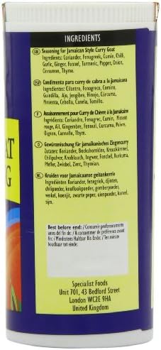Tropical Sun Curry Goat Seasoning 100 g (Pack of 6)