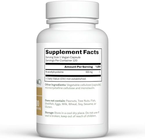 Dr. Murray's Ultra Clean N-Acetylcysteine (NAC) 600 mg 120 Vegan Capsules