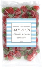 Sour Strawberries Gummies, 1 Pound Bulk Bag, The Hampton Candy Company