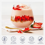 EasiYo Greek Style Strawberry Flavored Yogurt Base (6-pack, 42 Servings) with Live Cultures | Easy & Fresh Homemade Yogurt | Use with EasiYo Maker | New Zealand Milk from Grass Fed Cows