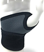 Champion Wrist Wrap Support, Universal Fit, Airmesh Fabric, Grey,