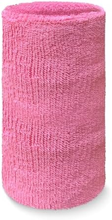 COUVER Absorbent Soft Durable 6 inch Extra Long Thick Sports Wristband Sweatband (1 Piece)