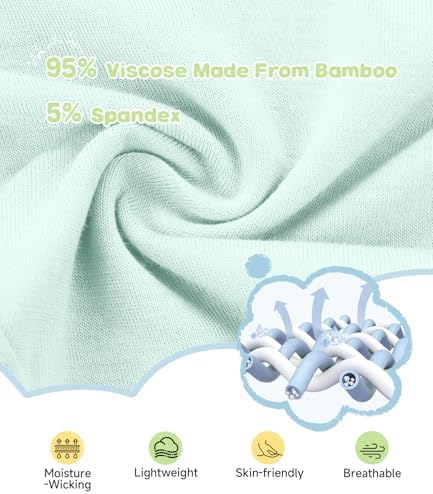 BAMBOO COOL Girls Underwear Breathable Moisture-Wicking 6-14Y Panties Lightweight Soft Sensory Friendly Briefs 6 Pack