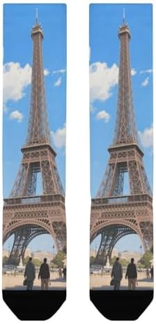 Eiffel Tower in Paris Knee High Socks for Women Men Soft Breathable Compression Socks Novelty Stockings