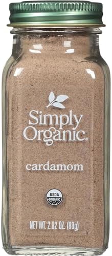 Simply Organic Cardamom, 2.82 Ounce, Certified Organic & Kosher, Aromatic, Subtly Spicy-Sweet, No ETO, Non Irradiated