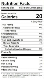 Wonderful Naturally Seedless Lemons - Healthy Food, Fresh Fruit, 1lb Bag