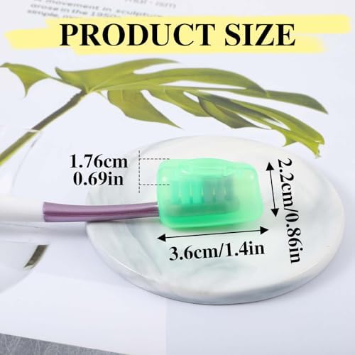 10 Pack Toothbrush Head Cover Caps Toothbrush Covers for Travel Tooth Brush Protector Portable Dustproof Brush Head Covers for Home Office Hotel Outdoor Fits Most Manual and Electric Toothbrushes