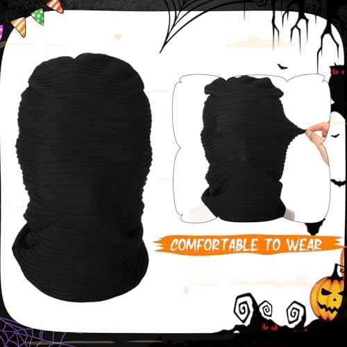 Full Face Mask Halloween Hood Mask Faceless Unisex Masquerade Costume Accessory