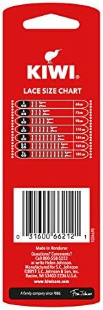 KIWI Round Boot Laces, Black and Sand, 60" (1 pair)