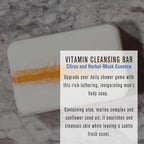 Baxter of California Vitamin Cleansing Bar for Men | Citrus and Herbal Musk Essence | All Skin Types | 7 Oz | Holiday Gift Guide