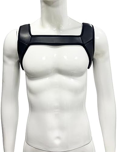 ZUYPSK Mens Double Shoulder Strap Body Chest Harness Belt Muscles Protector Cosplay Costume