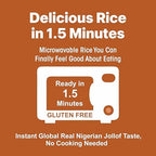 Eat Regal Nigerian Style Jollof Rice with Vegetables, Pack of 6, 8.8 oz, Gluten-Free, Kosher, Halal, Non-GMO, Ready in 90 Seconds