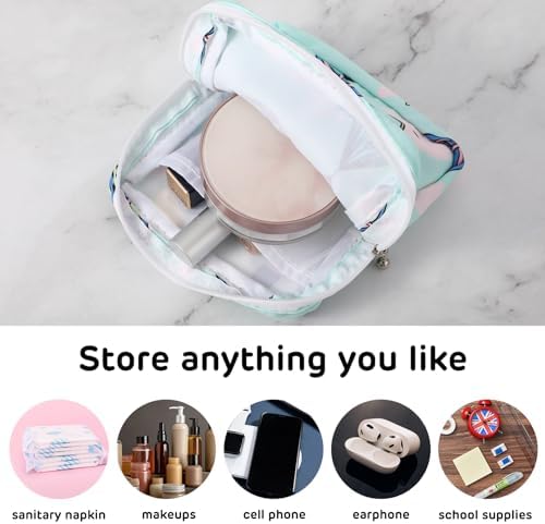 Abeillo Sanitary Napkin Storage Bags 3Pcs Menstrual Cup Pouches Nursing Pad Holder Tampon Bags Portable Period Bag Feminine Pouch for Girls