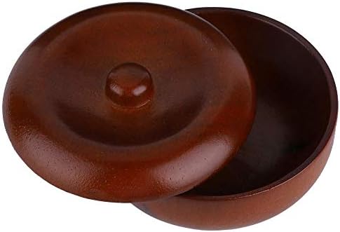 Dioche Wooden Shaving Bowl with Lid, Rubber Wood Shaving Soap Cream Bowl, Prevents Soap from Slipping, Easy to Lather, Bathroom Accessories, Space saving