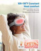 Morelax Eye Massager with Heat & Bluetooth Music, Birthday Gifts for Women, Reduce Eye Strain, Headache Relief and Improve Sleep, Eye Care Device for Migraine, Gifts for mom/Sister/Wife