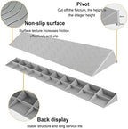 Portable Curb Ramps, Home Ramps Non-Slip Wheelchair Uphill Mat Indoor Threshold Ramps Drawing Board Plastic Ramps 1-10.5 cm Height Doorway Steps Threshold Ramp,Red,100x10x3.5cm