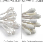 Flower Stamens for Flower Making - 400Pcs White Pearl Double Head Pistils, Artificial Pollens for DIY Crafts, Wedding Scrapbook Decoration, Handmade Flower Supplies - 2mm Pearlized Stamen