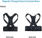 Magnetic Therapy Posture Support Back Brace -FDA Approved Medical Grade Adjustable Posture Corrector Brace Shoulder Back Support Belt- Relieves Neck, Back and Spine Pain (XL)