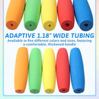 10 Pcs Foam Grip Tubing Handle Built up Tubing Padding Grips No-Cut Utensils Adaptive Grip Pens Foam Tube Cutlery Grips Comfort for Disabled and Elderly