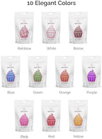 Cake Craft Sprinkles – 3-Pack (100g Each) | Decorating Cakes, Cupcakes, Cookies & More | Yellow – Jimmies