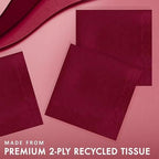 Creative Converting Touch of Color 2-Ply 50 Count Paper Lunch Napkins, Burgundy, 6.5 x 6.5-Inch