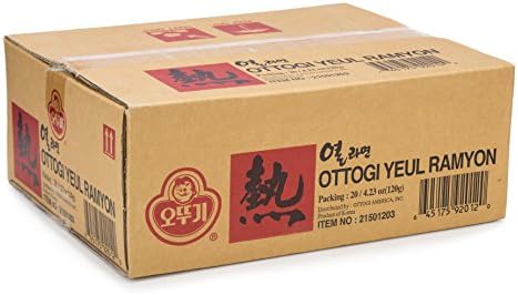 Ottogi Yeul Ramen Noodles, Hot Pepper Flavor, 4.23 Ounces (Pack of 20)