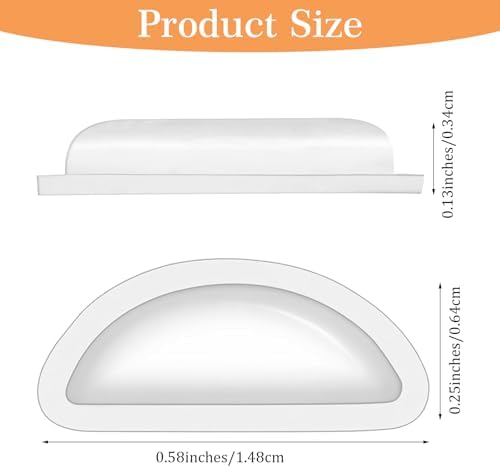 24 Pairs Eye Glass Nose Pads Anti Slip Glasses Nose Silicone Eyeglass Pads Comfort Soft Cushion Stick On Adhesive Nose Pads Replacement for Glasses Sunglasses and Eye Wear (Clear)
