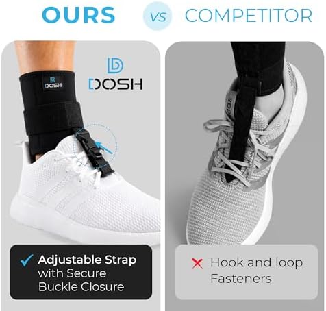 Dosh AFO Foot Drop Brace - Drop Foot Brace for Walking - AFO - Unisex (Black)