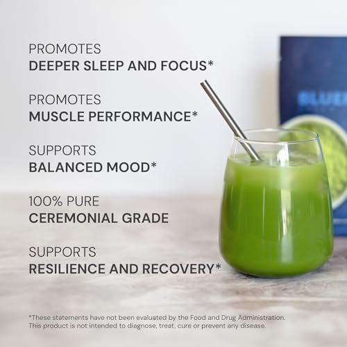 Blueprint Bryan Johnson Matcha Powder – Ceremonial Grade Japanese Matcha – Green Tea for Energy & Focus – Natural Caffeine, Antioxidant-Rich – 30mg L-Theanine- 30 Servings