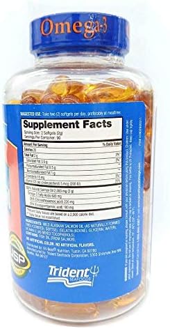Pure Alaska Omega-3 Wild Alaskan Salmon Oil 1000mg Softgels 180-Count