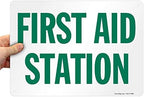 SmartSign "First Aid Station" Sign | 10" x 14" Plastic