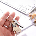 POYAMUSE Enamel Dog Pet Keychain - A Heartwarming Memorial and Adorable Accessory keyring for Dog Lovers