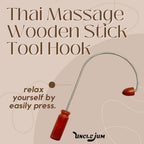 Traditional Thai Massage Wooden Stick Tool, Reflexology Hook, Shoulder Massager