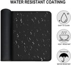 Large Gaming Mouse Pad, 31.5" x15.7" Large Extended Desk Mat with Superior Micro-Weave Cloth, Water Resist Keyboard Mousepad with Non-Slip Base, Laptop Desk Pad for Office Home Gaming, Black