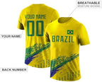 Custom Soccer T-Shirt National Flag Design Personalized Shirts Add Name Number Soccer Fans Gift for Men Women Youth