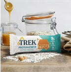 Trek Salted Caramel Protein Flapjacks 3X40g *100% plant based ingredients, No artificial sweeteners, 9g protein, Vegan friendly, Gluten free* Imported from UK/England/Britain