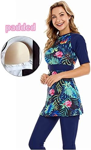 Modest Swimsuit Women's Rash Guard Short Sleeve Swimwear Modesty Swimming Costume Surfing Suit Burkini